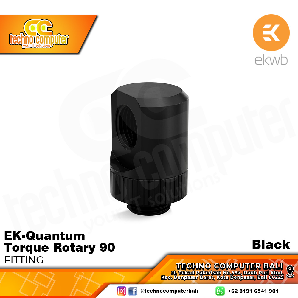 EKWB EK-Quantum Torque Rotary 90 - Black