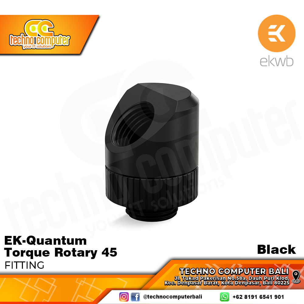 EKWB EK-Quantum Torque Rotary 45 - Black