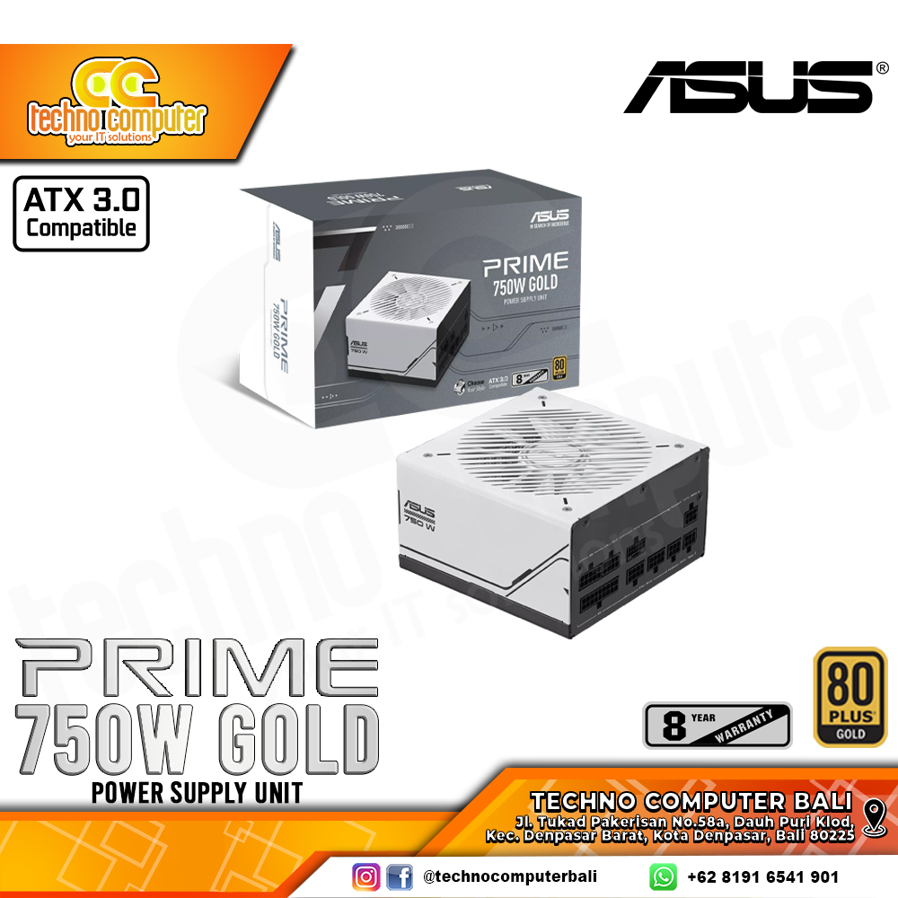 ASUS PRIME AP-750G 750W 80+ Gold - Full Modular
