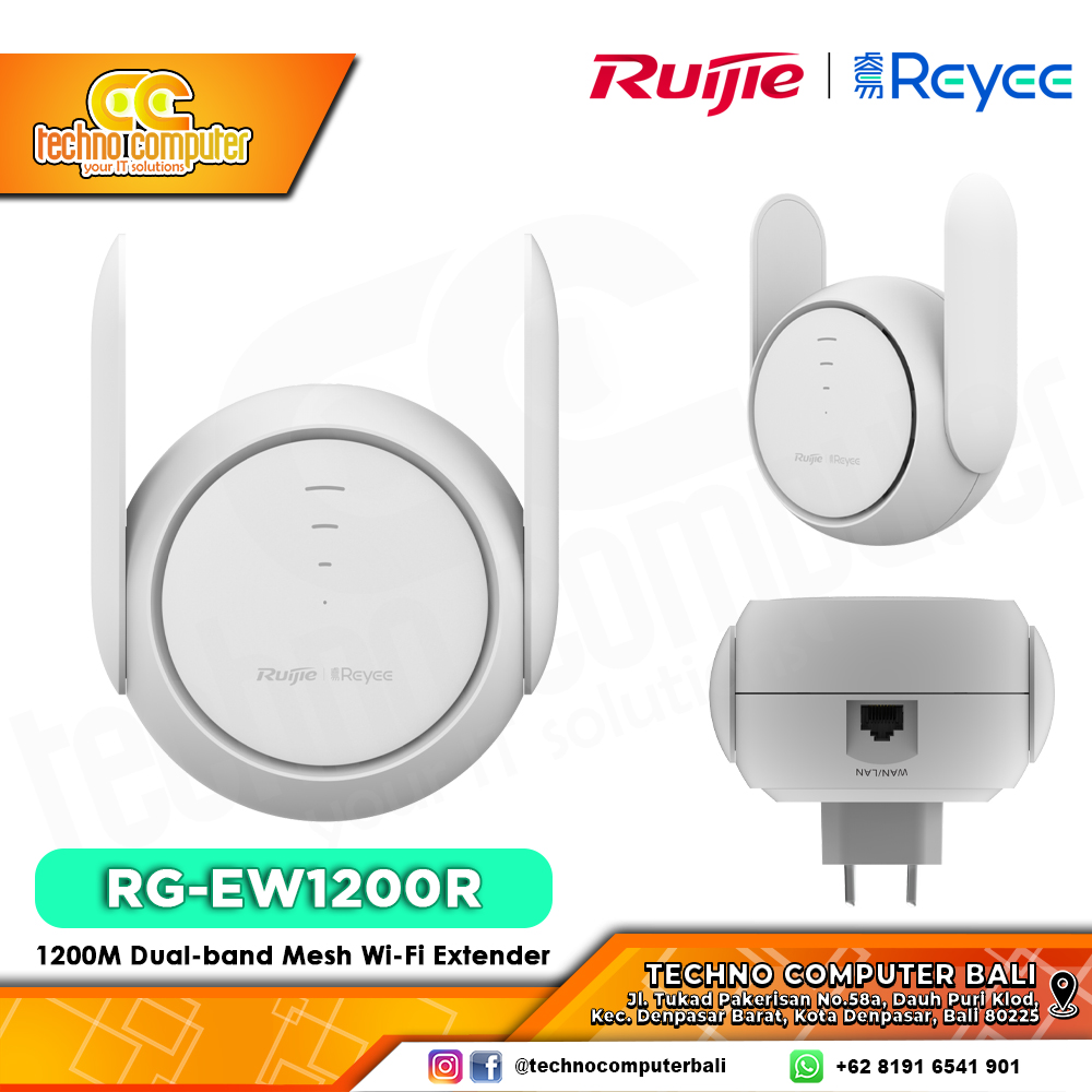 RUIJIE/REYEE RG-EW1200R 1200M Dual-band Mesh Wi-Fi Extender