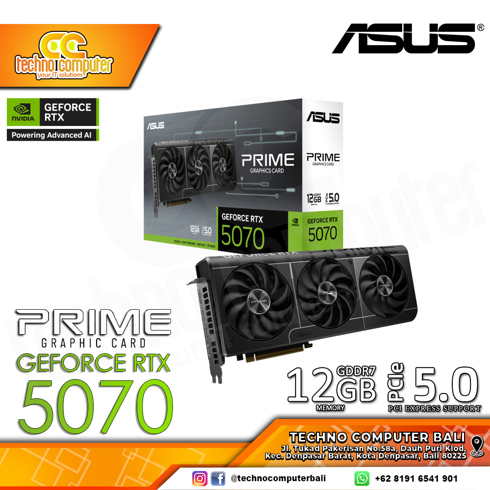 ASUS PRIME NVIDIA GeForce RTX 5070 12GB GDDR7