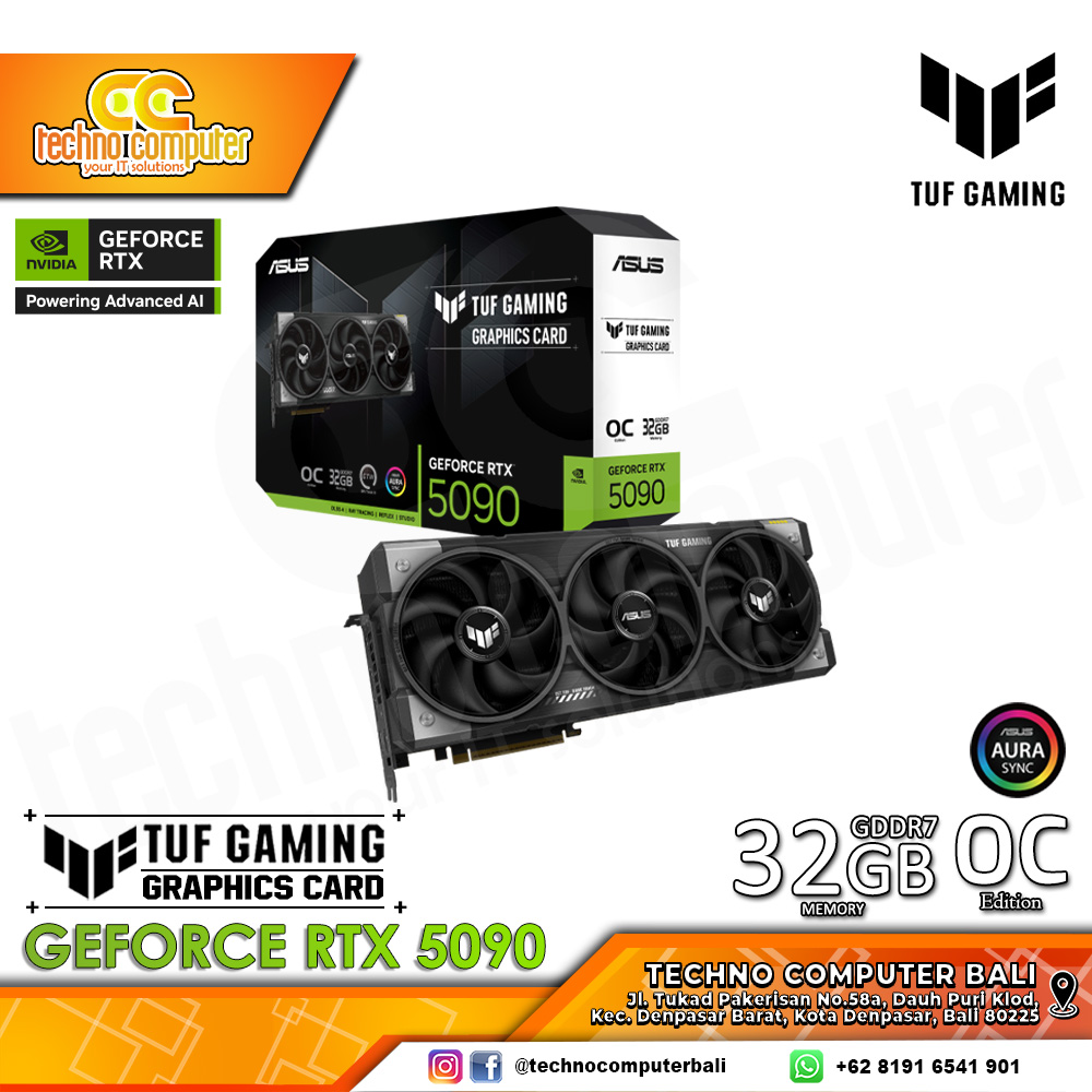 ASUS TUF GAMING NVIDIA GeForce RTX 5090 OC Edition 32GB GDDR7