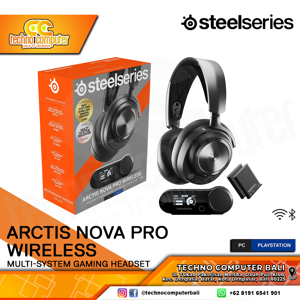 HEADSET STEELSERIES ARCTIS NOVA Pro Wireless Black - Gaming Headset