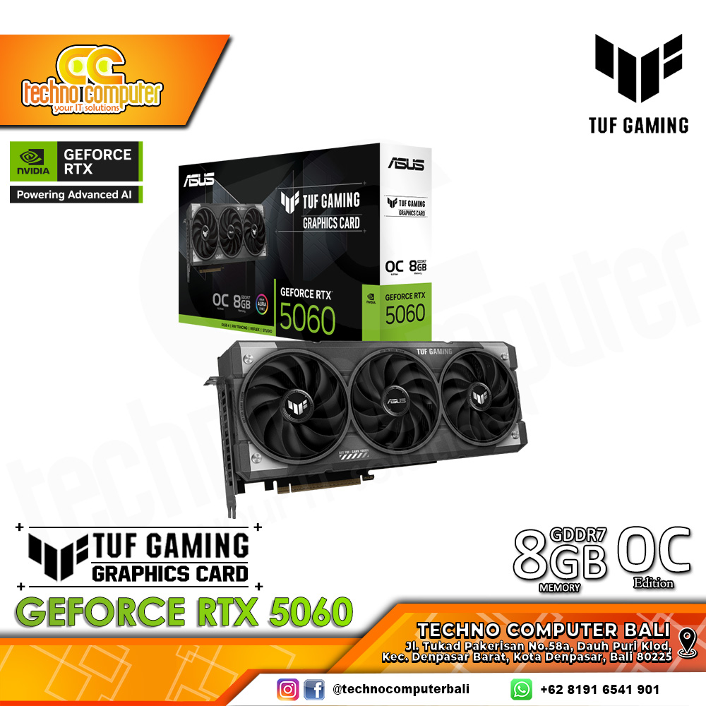 ASUS TUF GAMING NVIDIA GeForce RTX 5060 OC Edition 8GB GDDR7