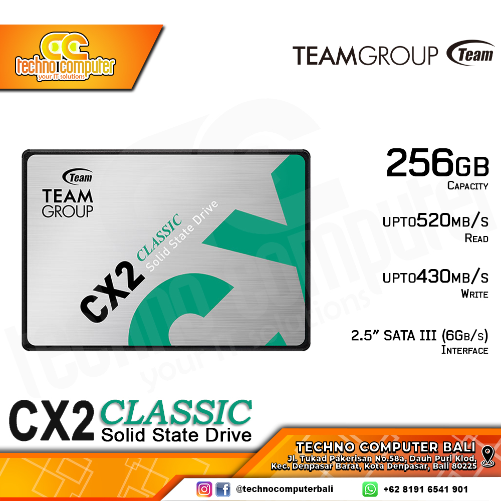 SSD TEAM CX2 CLASSIC SATA III 2.5 inch - 256GB