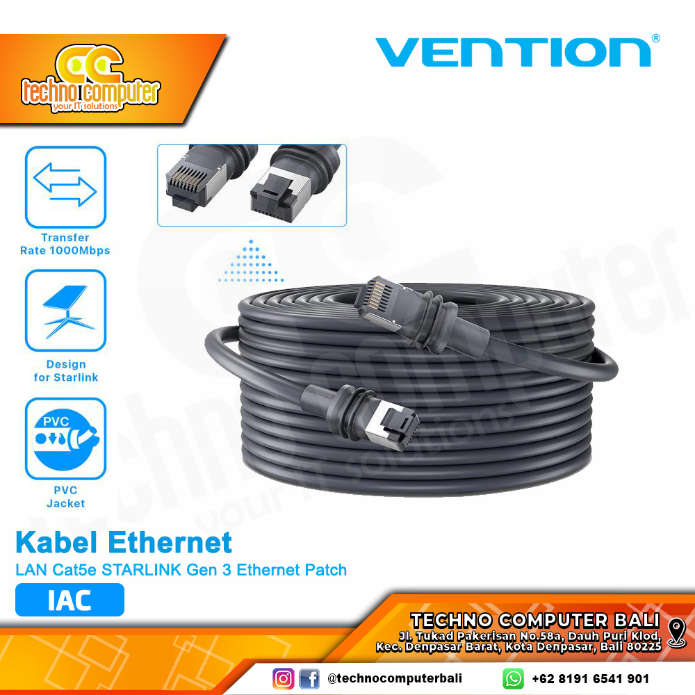 VENTION KABEL LAN Cat5e STARLINK Gen 3 Ethernet Patch - IAC 20M