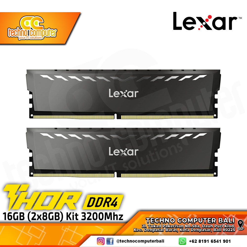DDR4 LEXAR THOR OC 16GB (2x8GB) Kit 3200Mhz 
