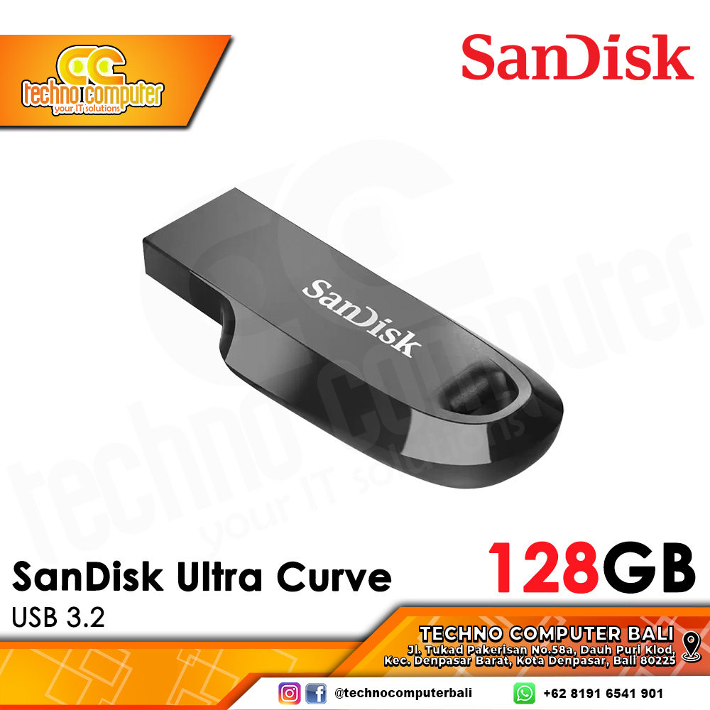 FLASHDISK SANDISK 128GB Ultra Curve USB 3.2