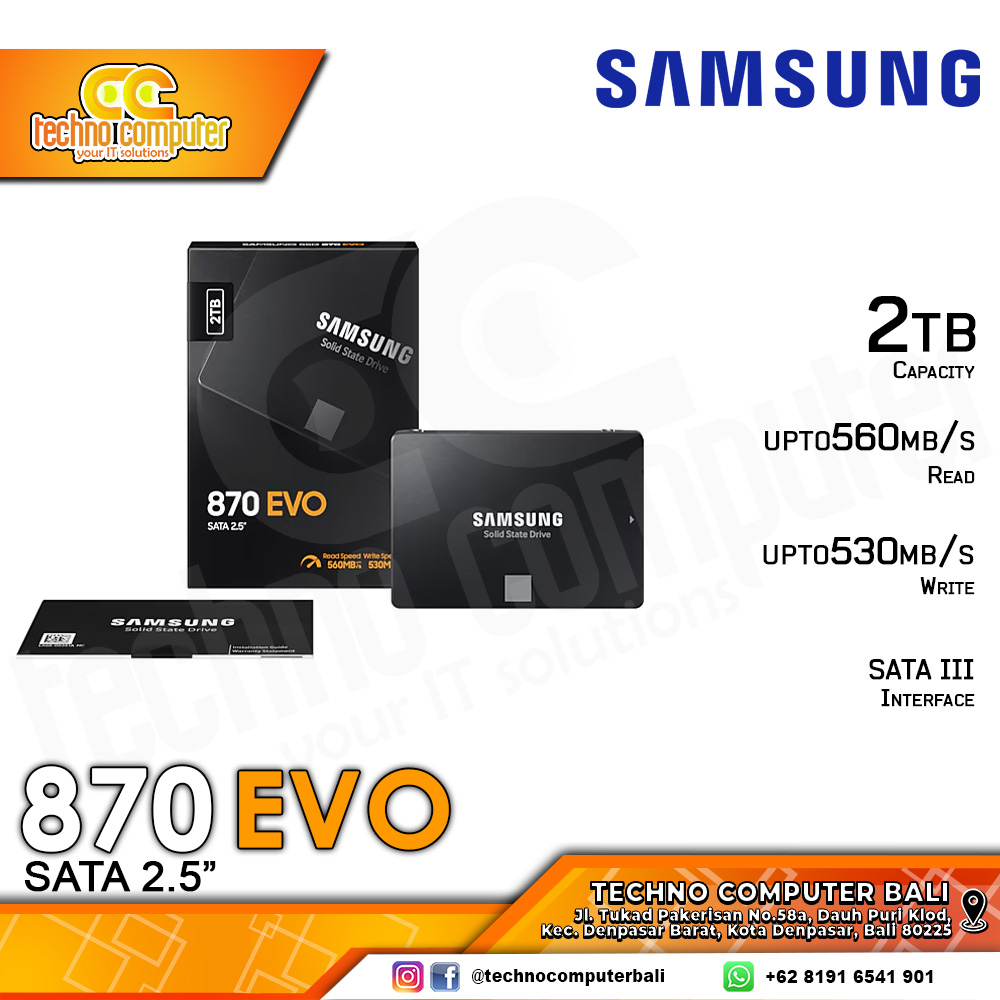 SSD SAMSUNG 870 EVO SATA III 2.5 inch - 2TB