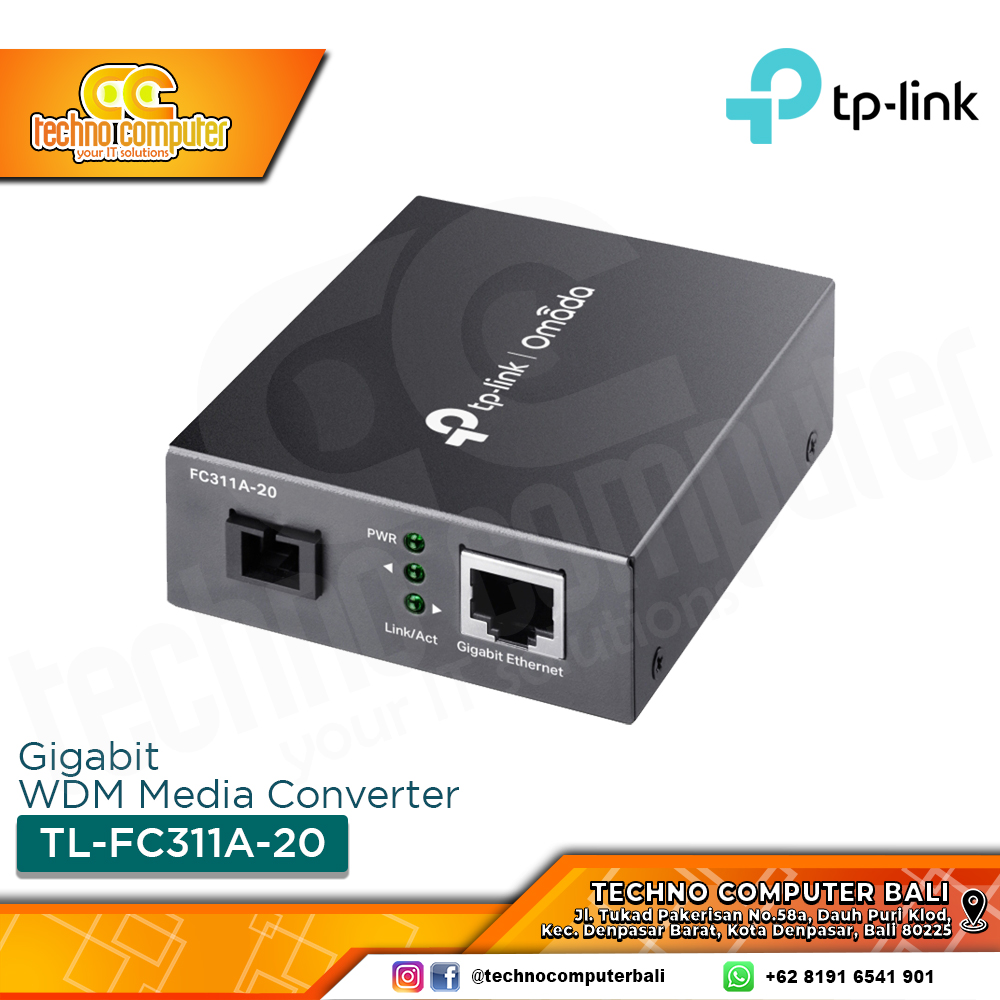 TP-LINK TL-FC311A-20 Omada Gigabit WDM Media Converter
