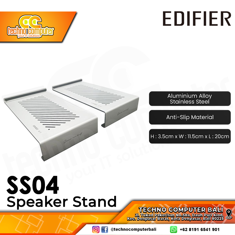 EDIFIER SS04 Speaker Stand - Silver