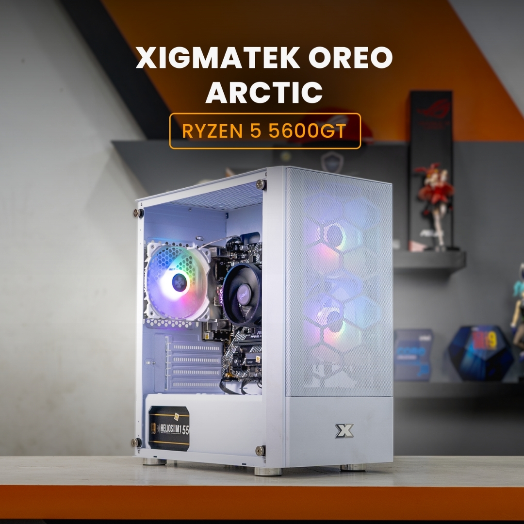 PC OFFICE / RYZEN 5 5600GT / XIGMATEK OREO Arctic White