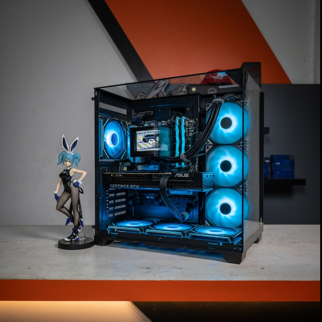 PC GAMING & MULTIMEDIA / RYZEN 7 8700F / ASUS PRIME RTX 5070 Ti / CUBE GAMING CIELO ATX Black