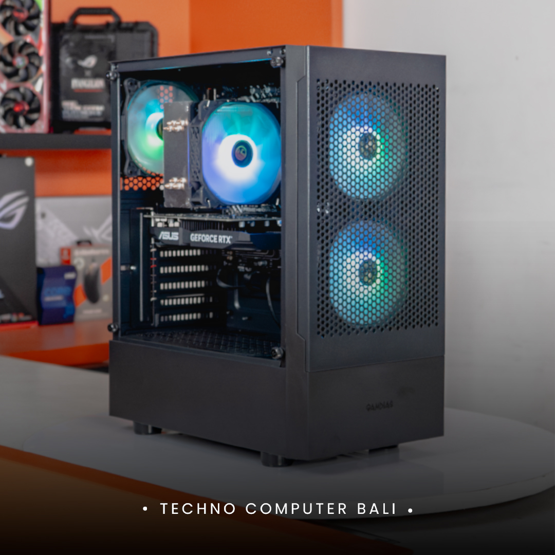 PC OFFICE & GAMING / CORE I5-12400F / ASUS DUAL RTX 3050 6GB / GAMDIAS TALOS E3 Mesh Black