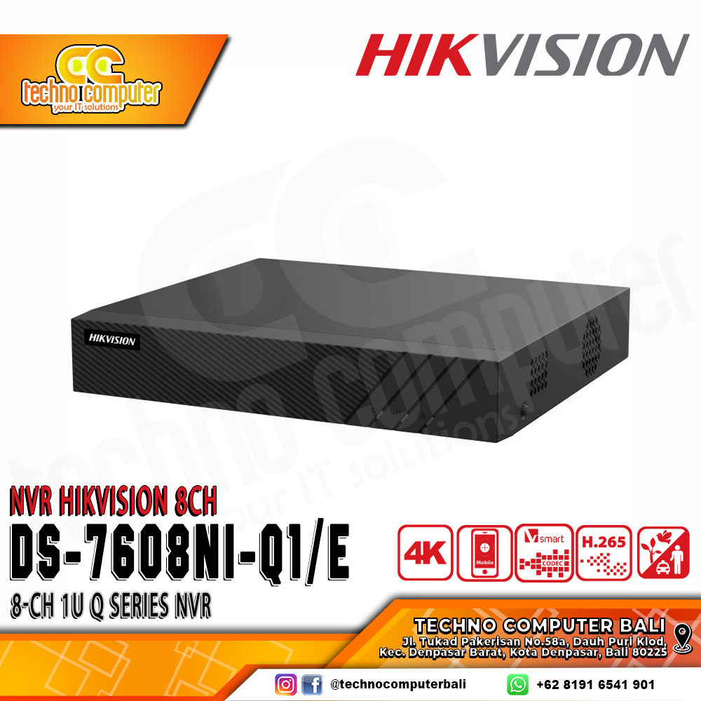NVR HIKVISION 8CH DS-7608NI-Q1/E